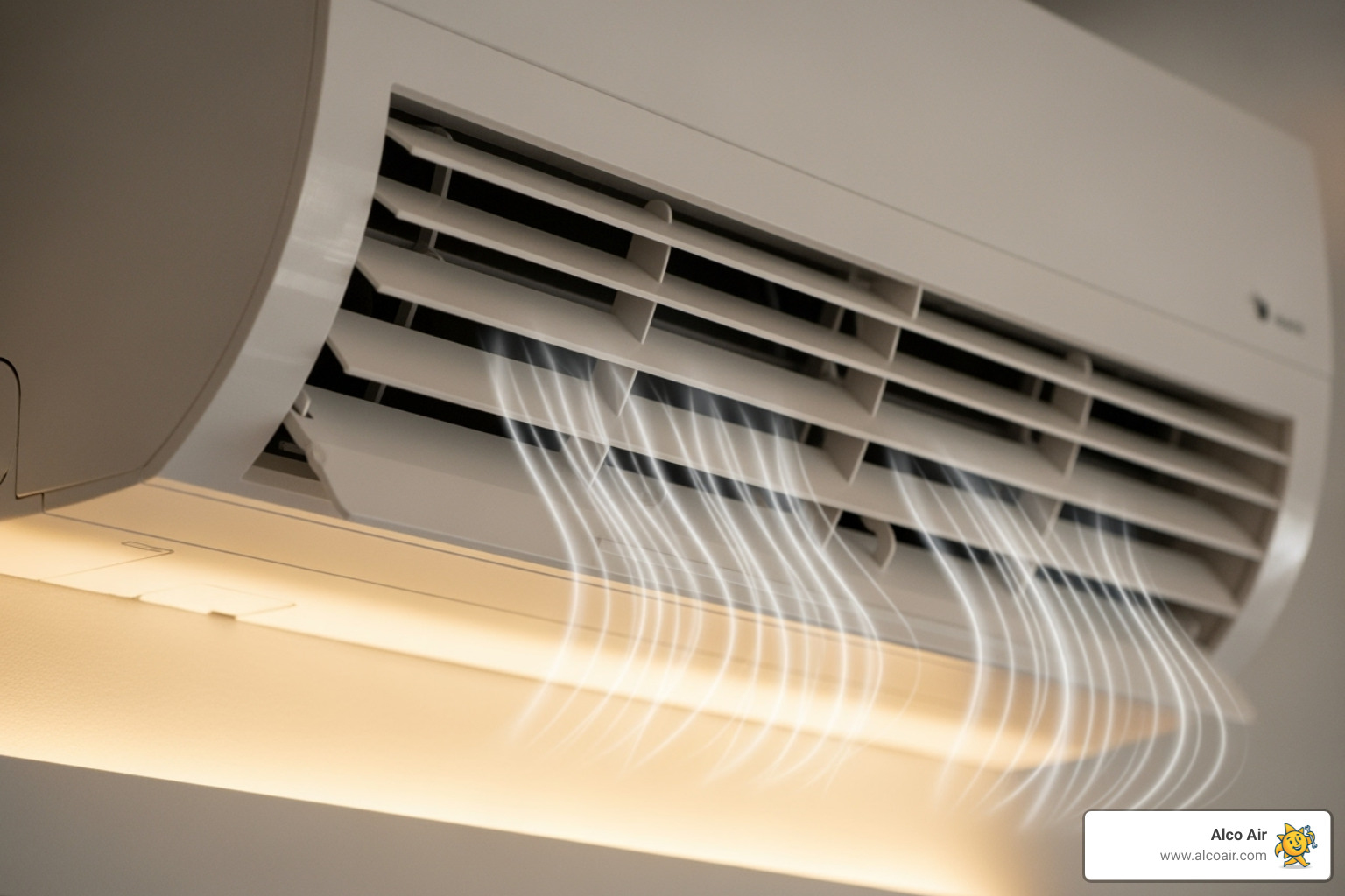 AC blowing hot air