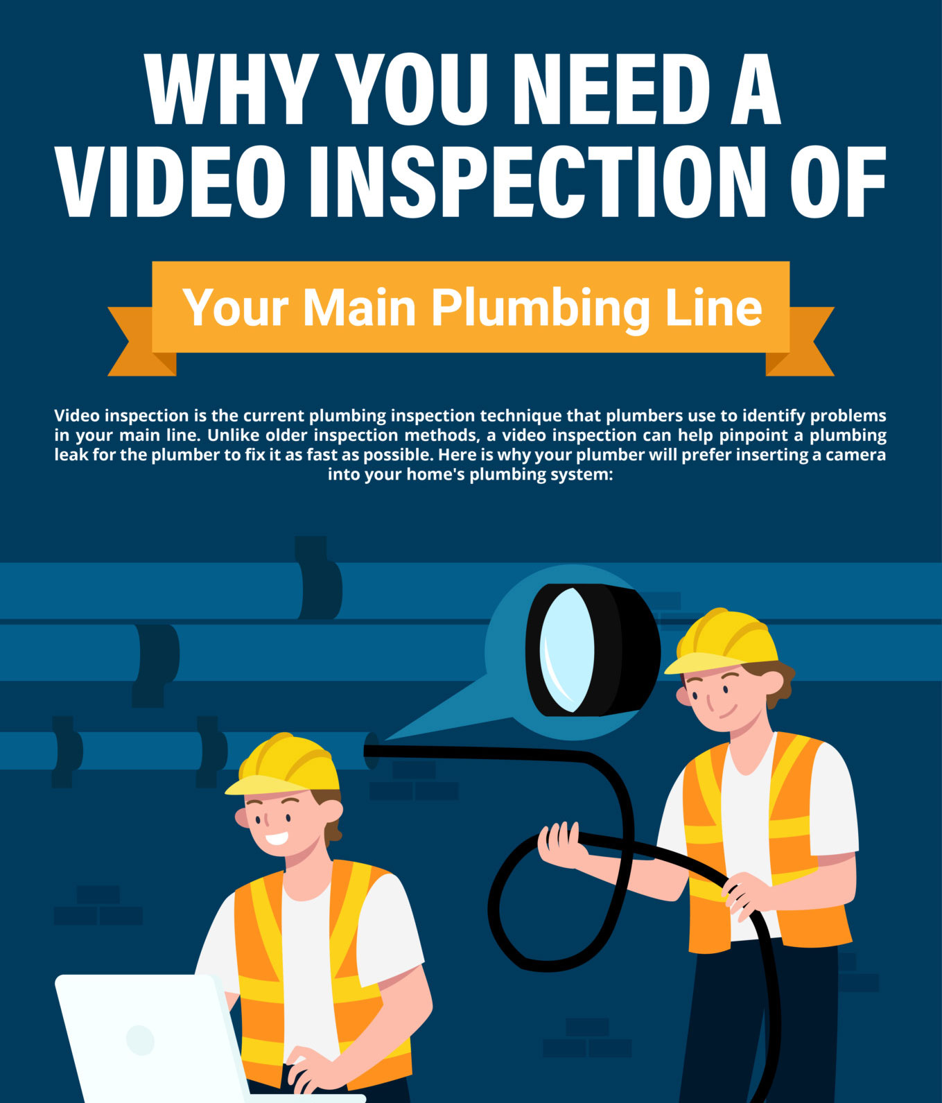 Video Inspection of Plumbing Line infographic thumbnail